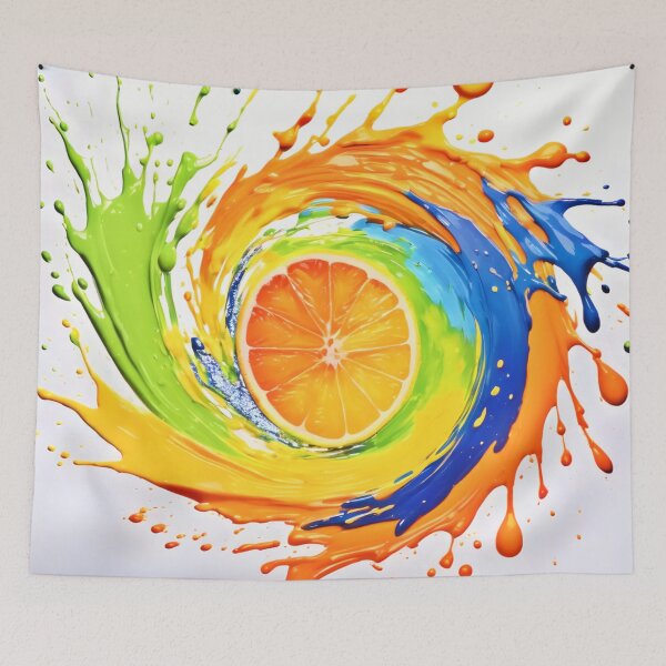 Item preview, Citrus Splash of Color Design designed and sold by Health And Fitness Posts e-Store.