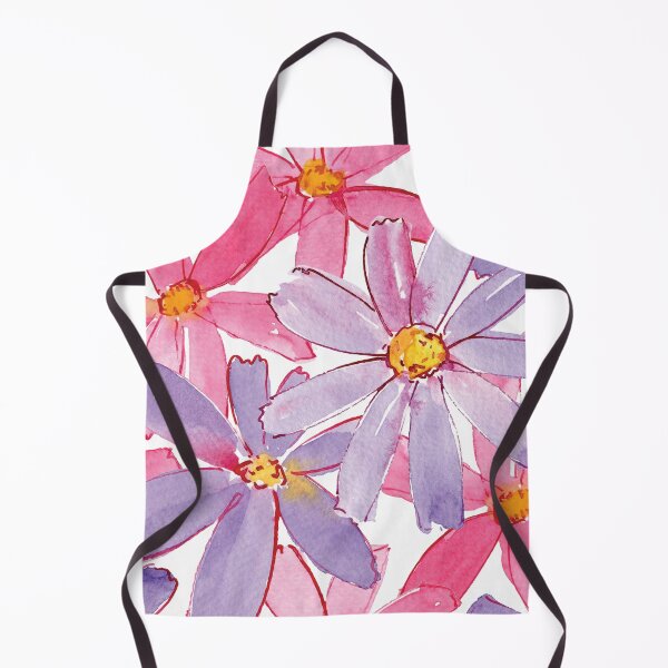 Item preview, Cosmos Garden Flower Pink and Purple Pattern designed and sold by PricklyDaisy.