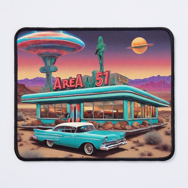 Item preview, Area 51 desert diner designed and sold by Petthecatshop.