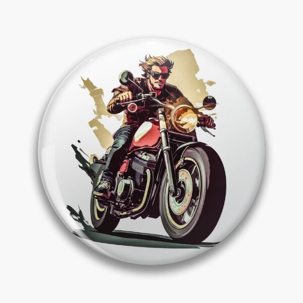 Item preview, man riding a motorcycle designed and sold by javierparra.