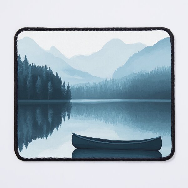 Item preview, Canoe on Lake Placid designed and sold by PrintSmithArt.