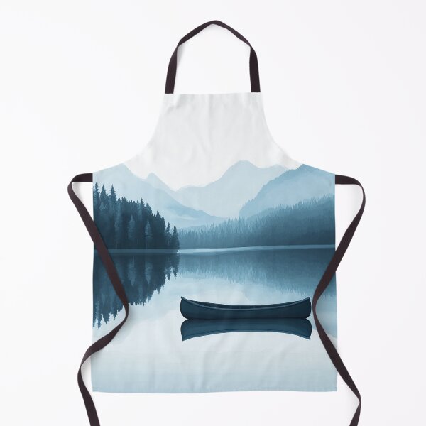 Aperçu de l'œuvre Canoë sur le lac Placid créée et vendue par PrintSmithArt.