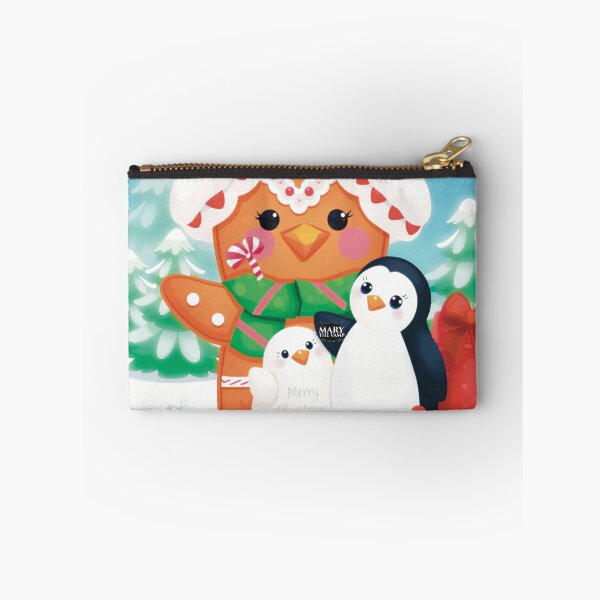 Item preview, Winter Wonderland - Cute Gingerbread House & Penguins designed and sold by Mary The Vamp.