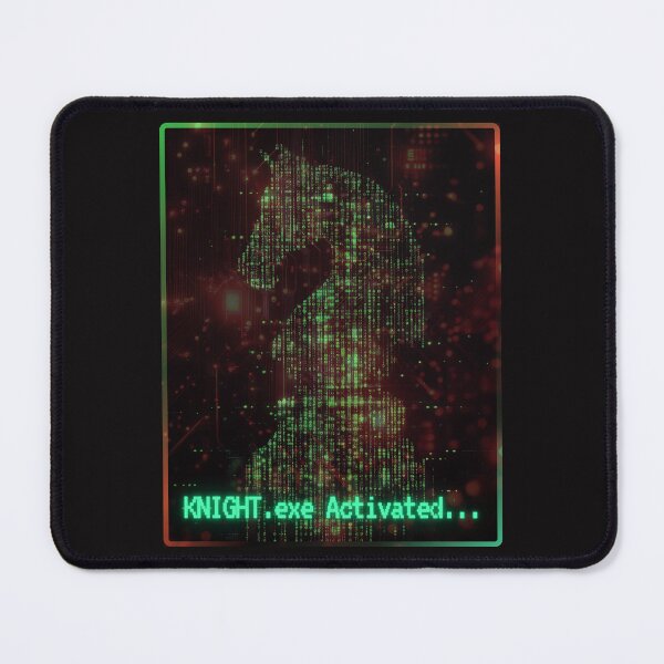 Item preview, "KNIGHT.exe Activated" Digital Chess Knight Design - From The "Chess Chest" Collection By TOUDOU DIGITAL designed and sold by ToudouDesign.