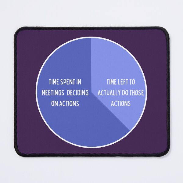 Item preview, Time in meetings - teams designed and sold by Yankee Doodle Gandy.