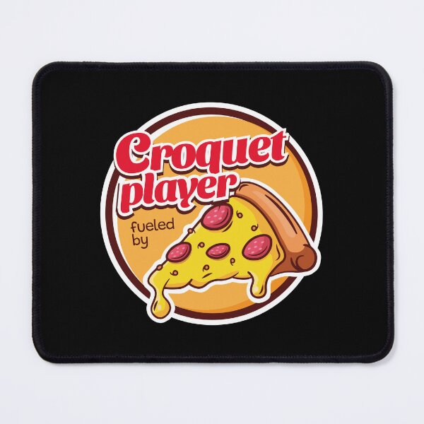 Item preview, Croquet Player Fueled by Pizza designed and sold by MaryAller.
