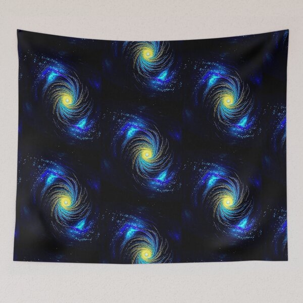 Item preview, Cosmic Swirl in a Deep Galaxy - Vintage Art for Apparel & Décor designed and sold by Earth Nature Creations.