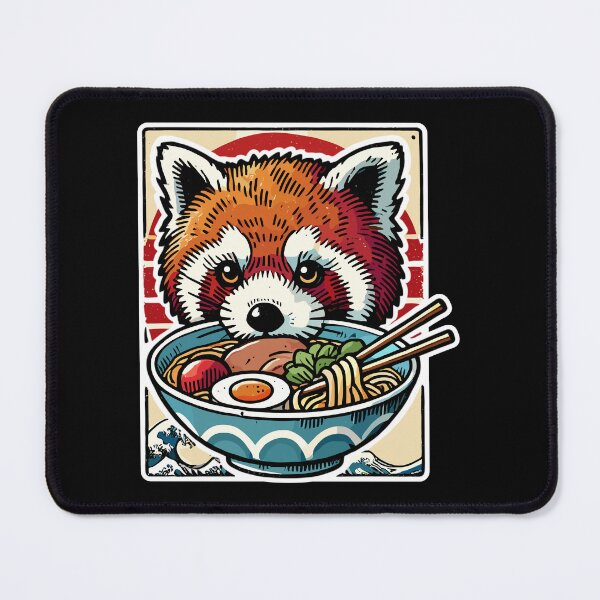 Item preview, Ramen Red Panda Japanese Funny Kawaii Panda Anime designed and sold by TKsTees.
