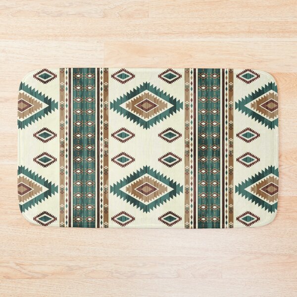 Item preview, Colorful Ethnic South Western decor style. Boho geometric ornament. Vector seamless pattern. Mexican blanket, rug. Woven carpet illustration, Navajo tribal vector seamless pattern. Native American designed and sold by Smht1928.