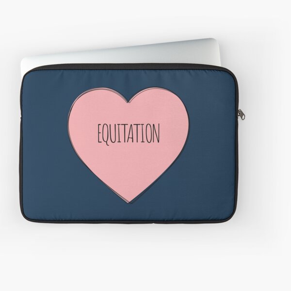Aperçu de l'œuvre J'aime l'équitation Coeur rose créée et vendue par MaryAller.