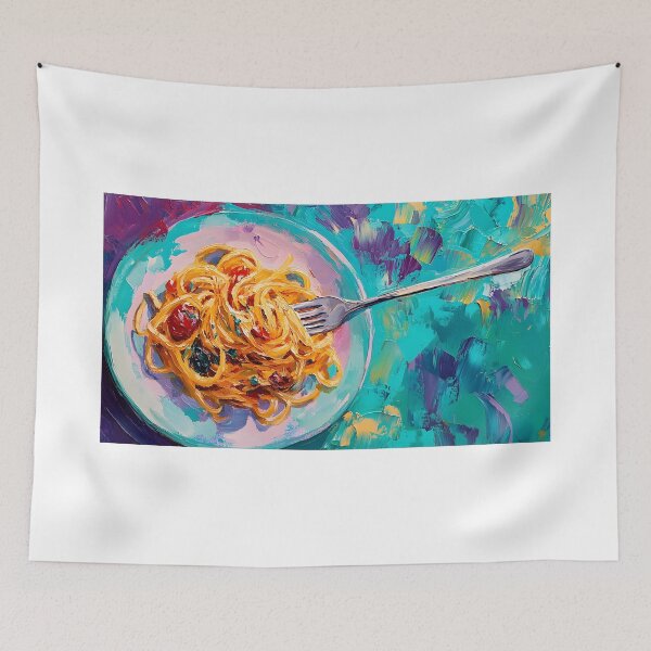 Item preview, Italian Spaghetti Delight - Fresh Tomatoes and Herbs with a Lively, Dynamic Twist designed and sold by OlfactoART Studio.