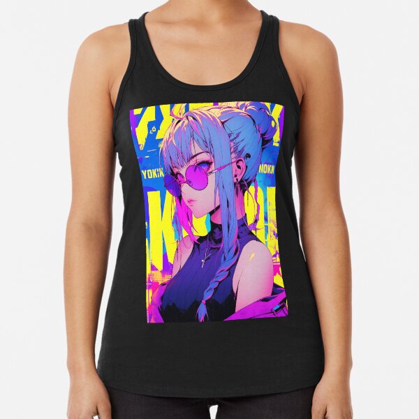 Item preview, Colorful girl anime designed and sold by iWallGlow.
