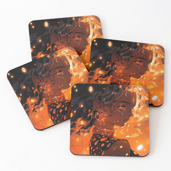 Item preview, Radiant Fiery Orange Anime Girl designed and sold by bubblegoth.