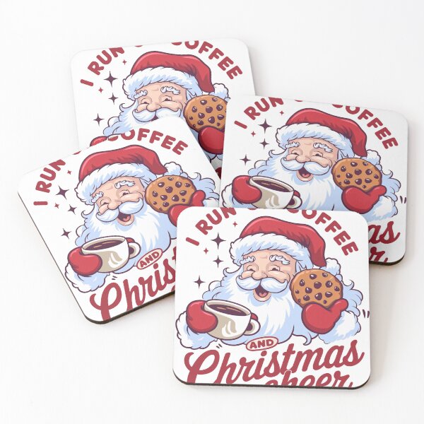 Item preview, I Run on Coffee and Christmas Cheer - Santa Design designed and sold by Charlietule.