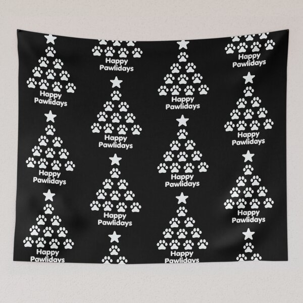 Item preview, Happy Pawlidays Pawprint Christmas Tree designed and sold by JRice66.