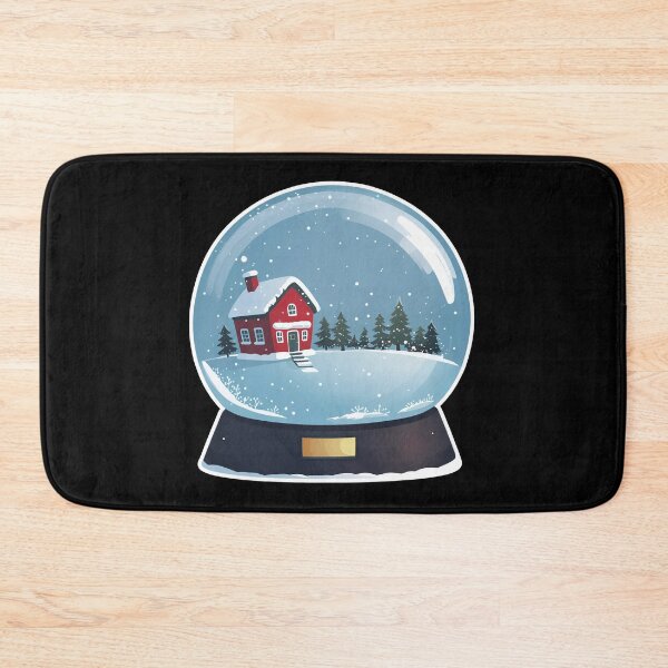 Item preview, Cozy Winter Snow Globe with Red Cabin designed and sold by Taans-Creation.