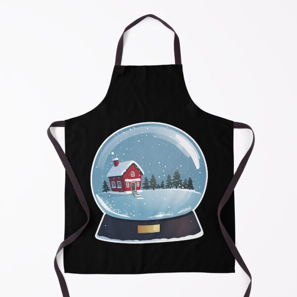 Item preview, Cozy Winter Snow Globe with Red Cabin designed and sold by Taans-Creation.