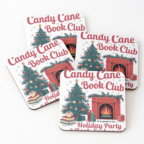 Item preview, Candy Cane Book Club Holiday Design designed and sold by Charlietule.