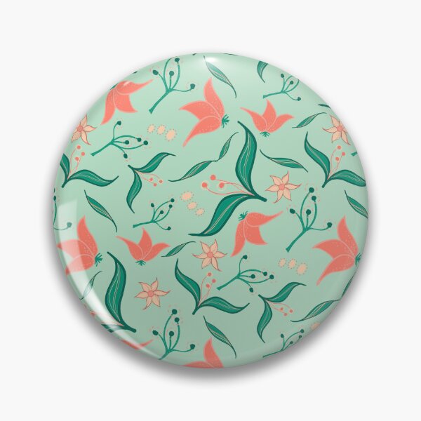 Item preview, Patrón verde menta y salmón designed and sold by Jessica Heath.