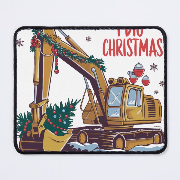 Item preview, I Dig Christmas Festive Excavator Design designed and sold by Charlietule.