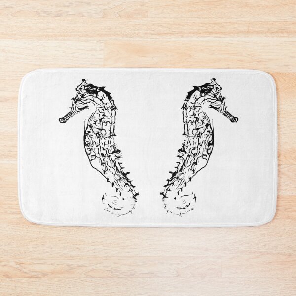 Item preview, Black and white transparent seahorses  designed and sold by VonbronA11.