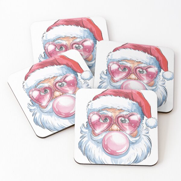 Item preview, Whimsical Santa with Heart Glasses and Bubblegum designed and sold by Charlietule.