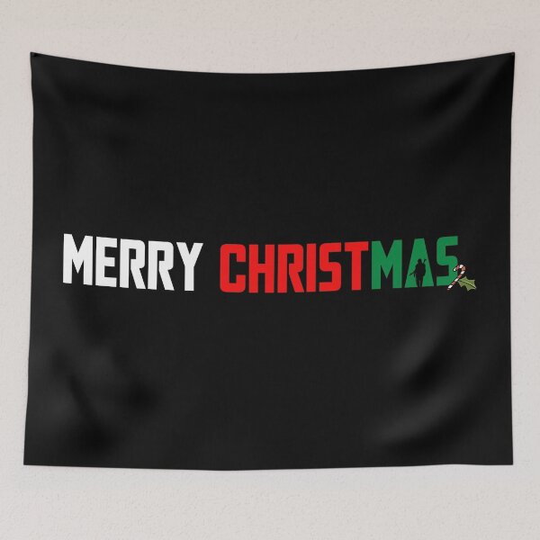 Item preview, Merry Christmas - Mando Edition designed and sold by DinoTheDesigner.