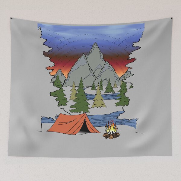 Item preview, Camping Illustration | Camp Life designed and sold by Gringoface.