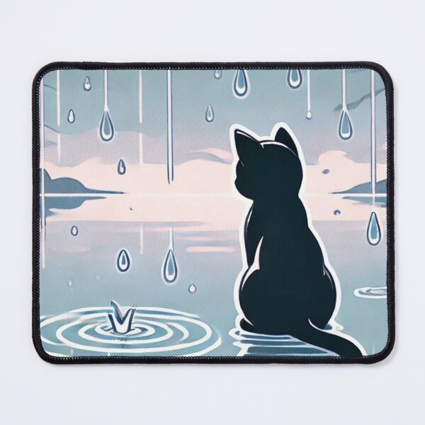 Item preview, Whiskers in the Rain designed and sold by WhiteSeason.