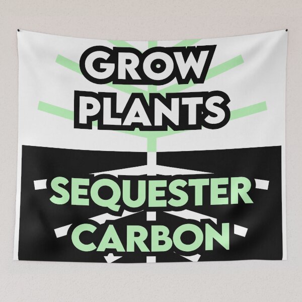 Item preview, Grow Plants Sequester Carbon designed and sold by LearnDirt.
