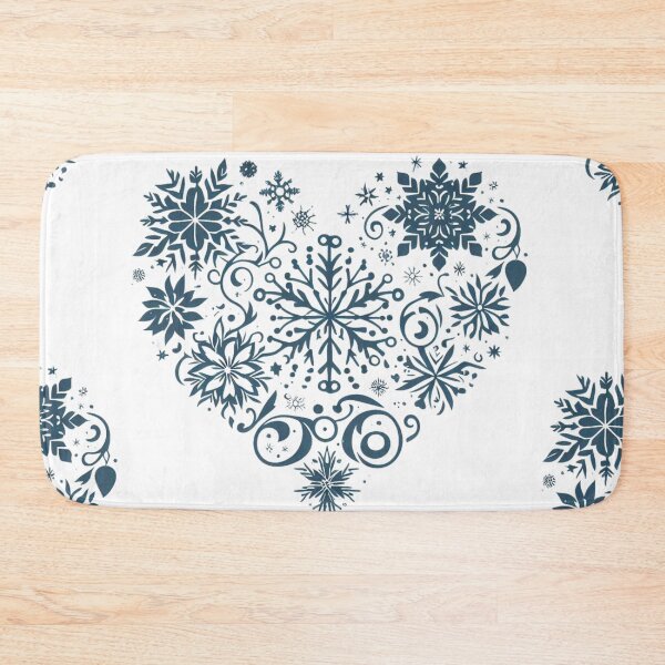 Item preview, Frosted Heart: A Symphony of Blue Snowflakes designed and sold by TeetasticBtque.