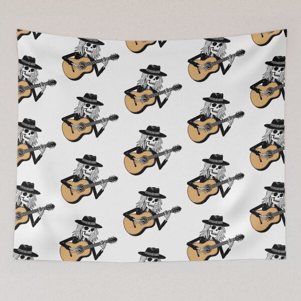 Item preview, Skeleton playing an acoustic guitar designed and sold by ImPlyDesign.