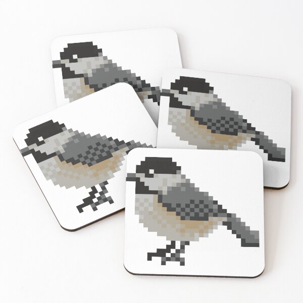 Item preview, Pixel Art Carolina Chickadee designed and sold by shrub-jay.