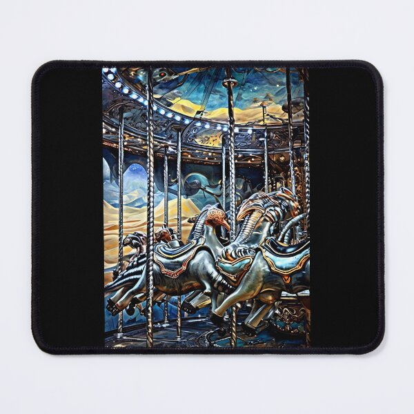 Item preview, Carousel in a Deep Galaxy - Vintage Art for Apparel & Décor designed and sold by Earth Nature Creations.
