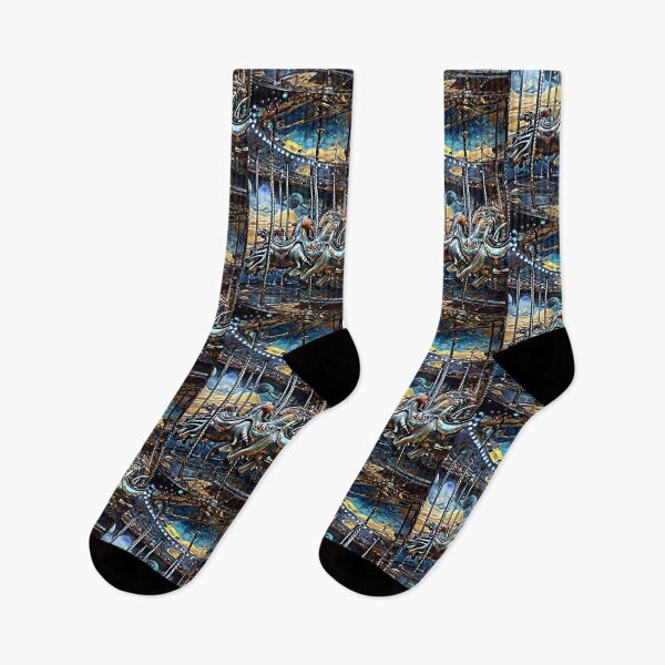 Item preview, Carousel in a Deep Galaxy - Vintage Art for Apparel & Décor designed and sold by Earth Nature Creations.
