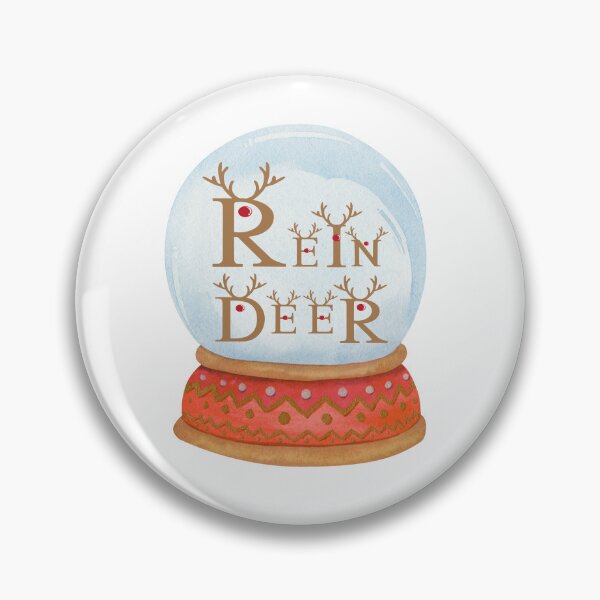 Artikelvorschau, festliche Schneekugel "Rein Deer" entworfen und verkauft von LeStudioSHB.