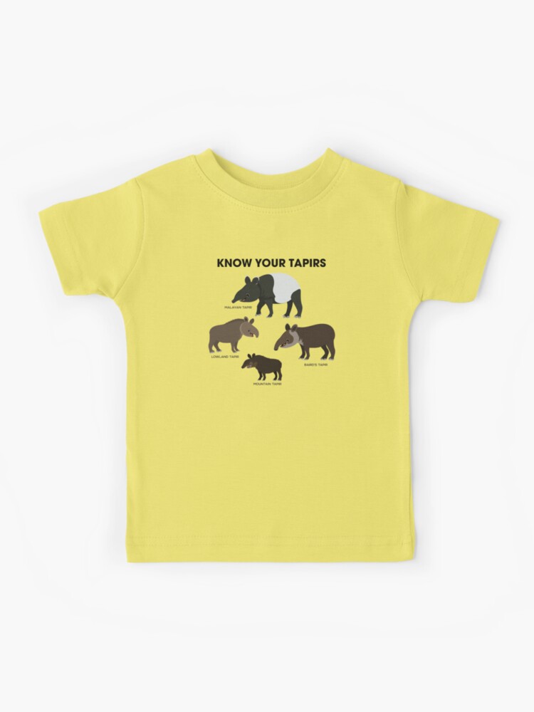Thumbnail 1 of 2, Kids T-Shirt, Know Your Tapirs designed and sold by PepomintNarwhal.