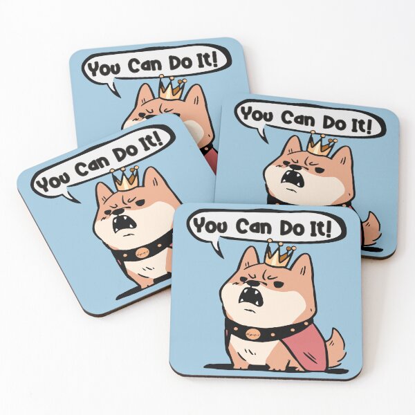 Item preview, Fat King Shiba You Can Do It designed and sold by myanko.