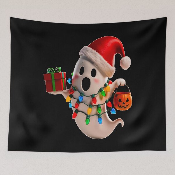 Item preview, Festive Ghost with Christmas Holiday Cheer designed and sold by Simplystik.