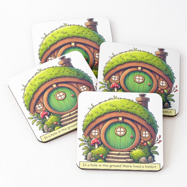 Item preview, Hobbit-Hole Illustration - Cozy Fantasy Home Design designed and sold by Greemo03.