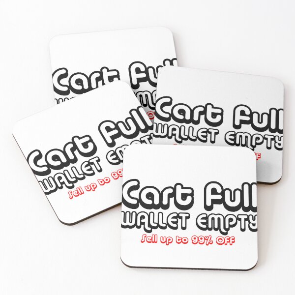 Item preview, Cart Full Wallet Empty,  Black Friday Quotes designed and sold by BladVrt.