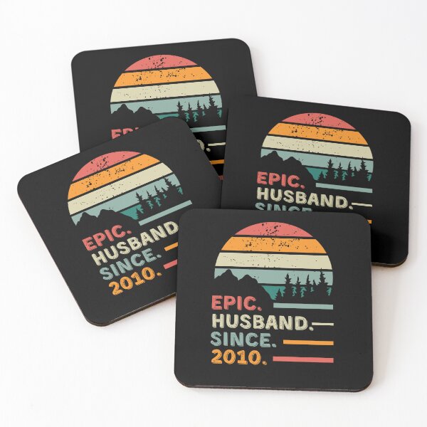 Item preview, 15th Wedding Anniversary for Him Epic Husband Since 2010 designed and sold by Mozaic Clothes.