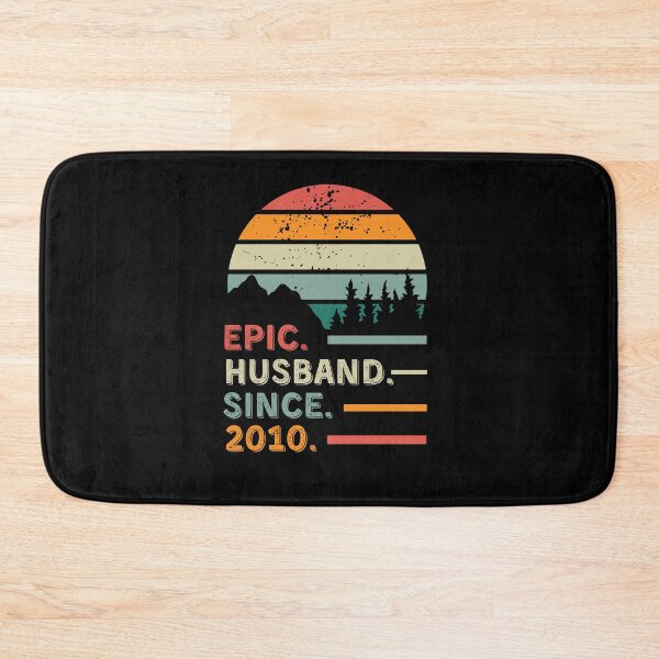 Item preview, 15th Wedding Anniversary for Him Epic Husband Since 2010 designed and sold by Mozaic Clothes.