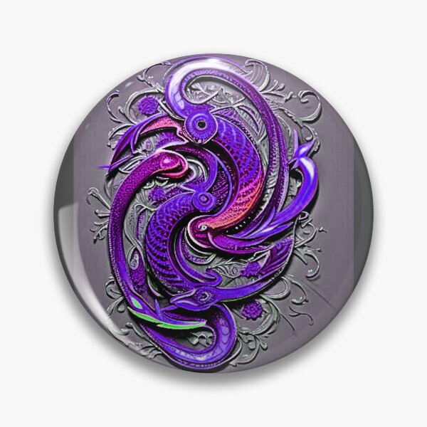Item preview, Colorful Purple Swirl - Vintage Art for Apparel & Décor designed and sold by Earth Nature Creations.