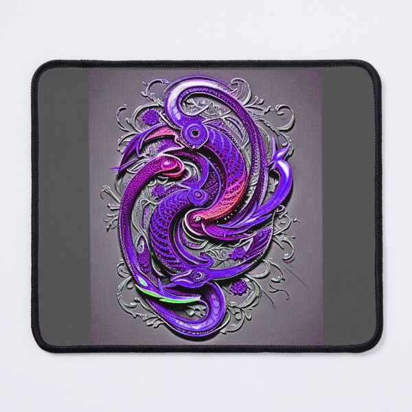 Item preview, Colorful Purple Swirl - Vintage Art for Apparel & Décor designed and sold by Earth Nature Creations.
