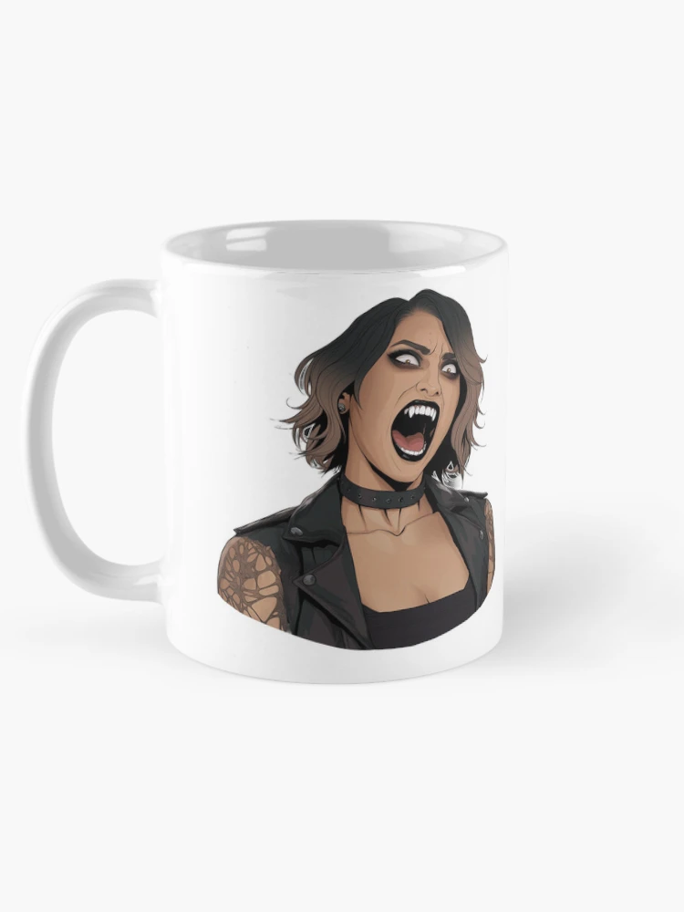 Thumbnail 5 of 6, Coffee Mug, Vampire Rhea Ripley inspired avatar designed and sold by Quirkyaesthetics.
