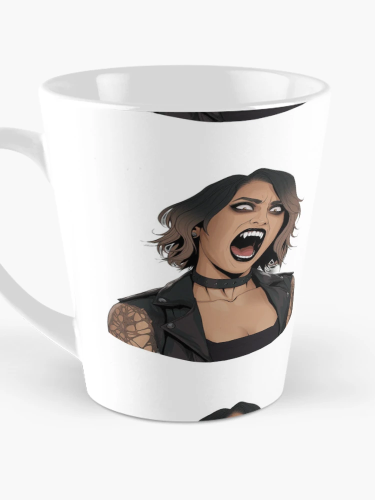 Thumbnail 3 of 4, Coffee Mug, Vampire Rhea Ripley inspired avatar designed and sold by Quirkyaesthetics.
