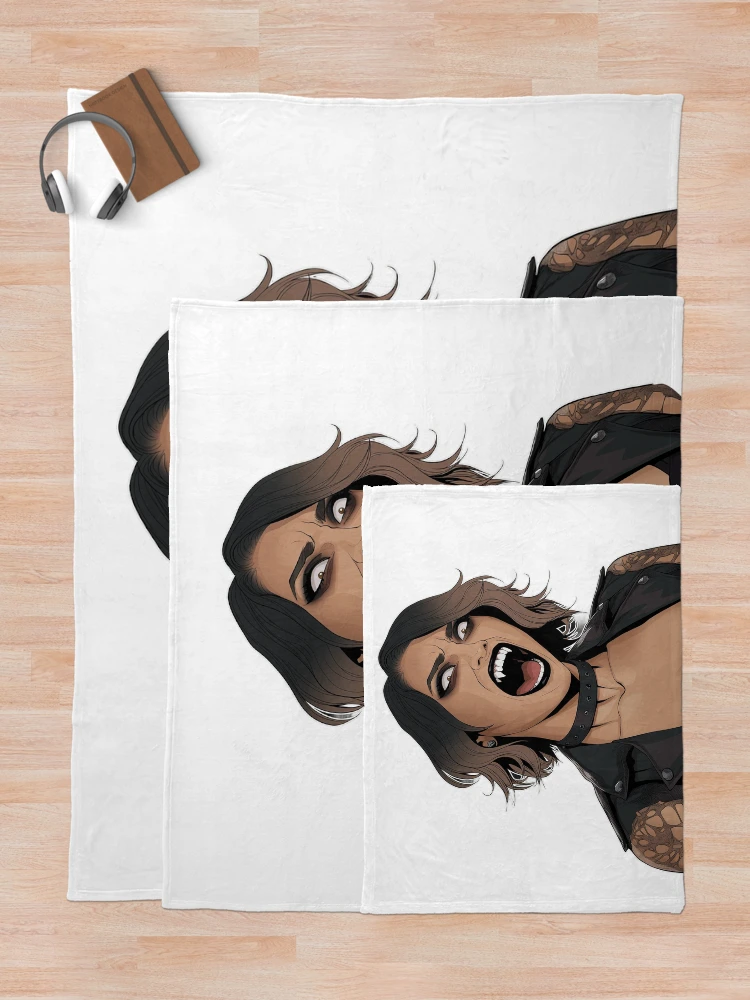 Thumbnail 5 of 6, Throw Blanket, Vampire Rhea Ripley inspired avatar designed and sold by Quirkyaesthetics.