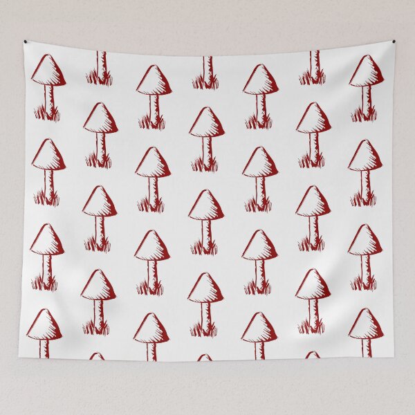 Item preview, Toadstool Positive Burgundy designed and sold by MagentaTwilight.