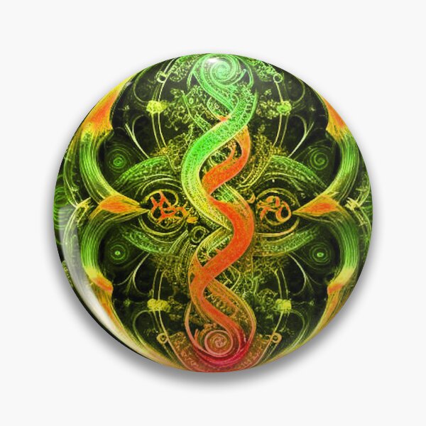 Item preview, Green Cosmic Swirl - Vintage Art for Apparel & Décor designed and sold by Earth Nature Creations.